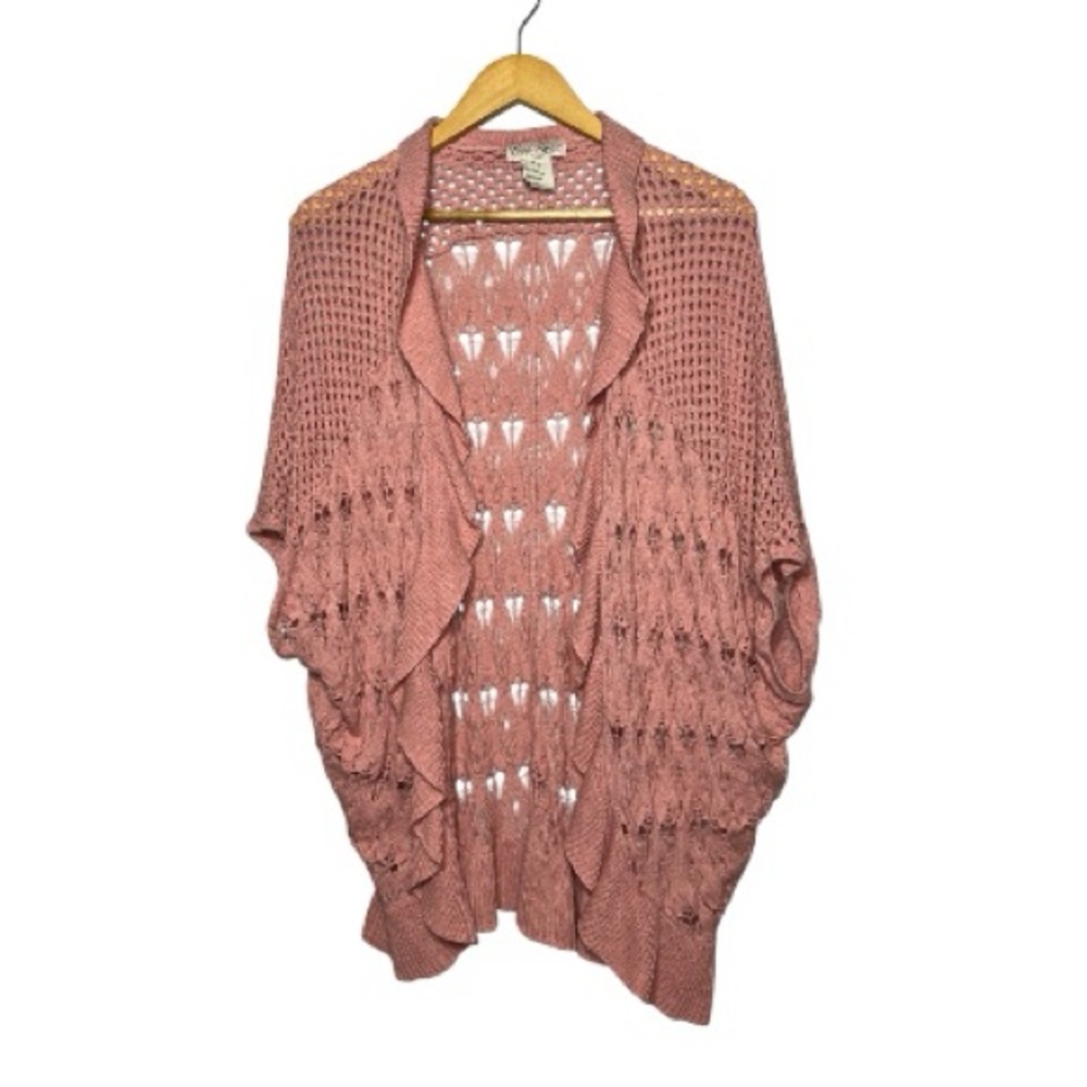 Tara Ryan Cardigan Open Knit Cardigan Sweater Size Women’s XL